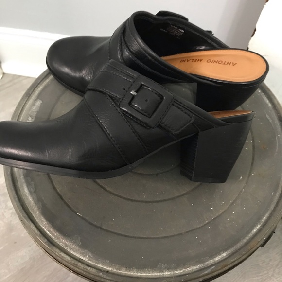 Antonio Melani Leather Mules - Picture 10 of 11